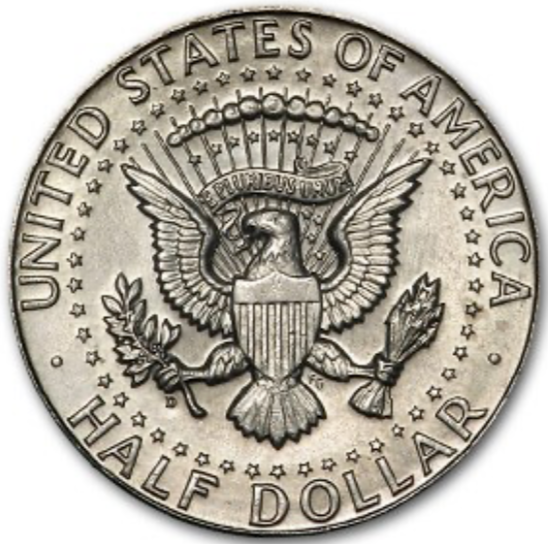 1968-D Kennedy Half Dollar BU - 40% Silver - 0.1479 Troy oz