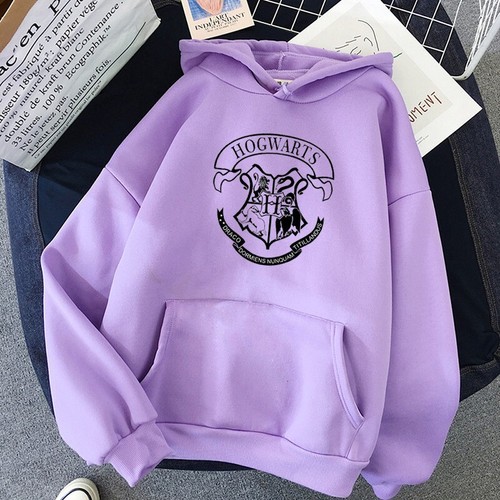 y2k Hogwarts Printed Hoodies for Women Autumn Winter Long Sleeves Sweatshirt - Picture 26 of 31