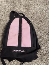 Dakine Mini Backpack DayPack Purse Zip Black and Pink