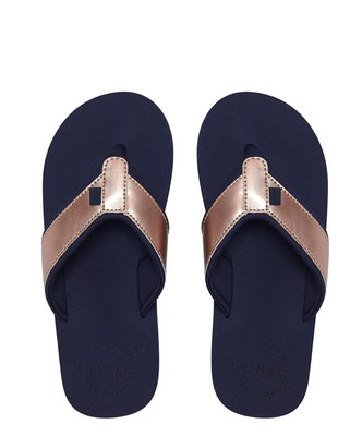 animal flip flops size 4