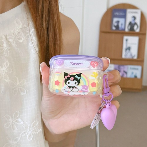 Cute Hello Kitty Clear Shockproof Earphone Case For Apple AirPods Pro 2nd 3rd - Picture 5 of 19