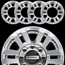 2017-19 Ford F250 F350 XLT Super Duty 18" Chrome Wheel Skins Rim Covers Hub Caps