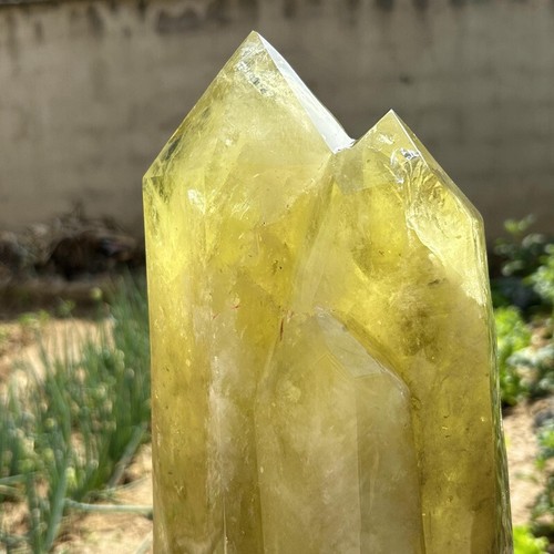 33.5LB Natural Citrine Crystal Obelisk Crystal Reiki Tower Wand Point Healing - Picture 5 of 24