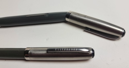 NOS 1950s Esterbrook LJ Gray Double Jewel set lever fill fountain pen & pencil - Picture 4 of 5
