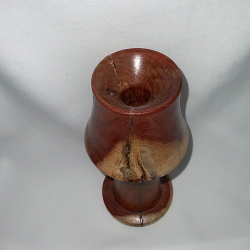 Handgedrechselter Holz Kerzenhalter Stab 9" massiv rustikal natürlich Lodge - Bild 8 von 15