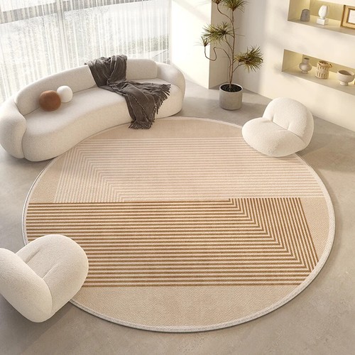 Alfombra estilo crema dormitorio cabecera alfombra decoración sala alfombra suave - Imagen 7 de 21