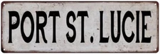 PORT ST. LUCIE Vintage Look Rustic Metal Sign City State 106180041381
