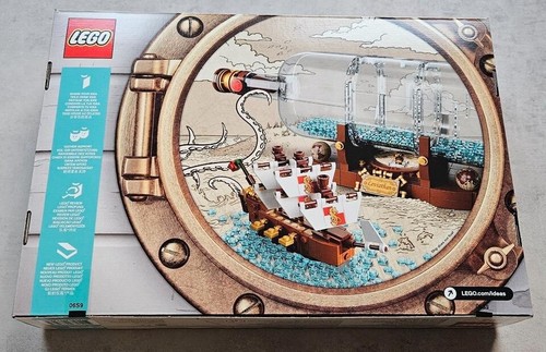 LEGO 21313 Ideas Ship in a Bottle Expert Building Kit 962 Pieces Retired Product - Picture 4 of 6