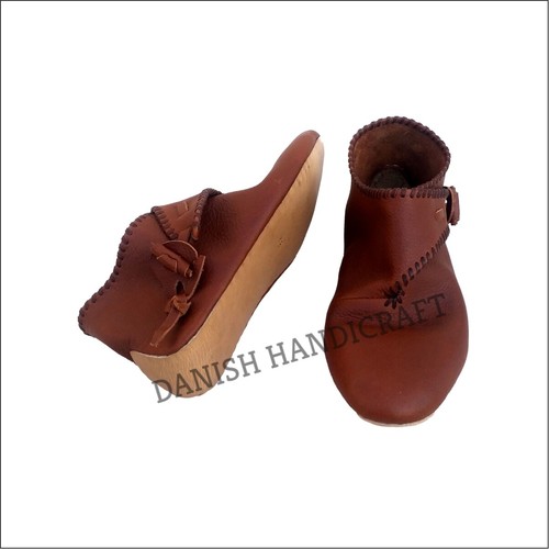 Wikingerleder Kippstiefel nordischer Stil Kippstiefel skandinavisches Leder - Bild 11 von 12