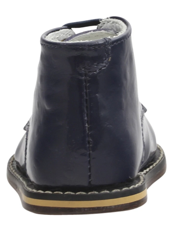 Zapatos Oxford Josmo First Walker azul marino avestruz para bebés/niños pequeños Foto 4 de 4