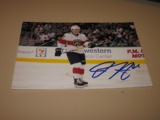 DRYDEN HUNT AUTOGRAPHED FLORIDA PANTHERS 4X6 PHOTO # 1