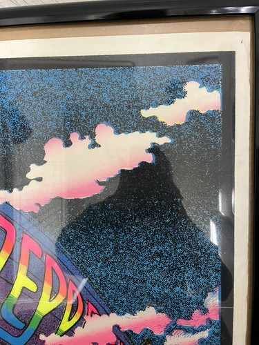 Vintage Led Zeppelin Stairway to Heaven Flocked Velvet Blacklight Poster 23 x 35 - Picture 6 of 13