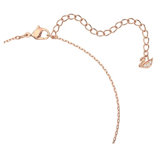 Swarovski Dextera Necklace Intertwined circles, White, Rose Gold-Tone Plated - 第 3/4 張圖片