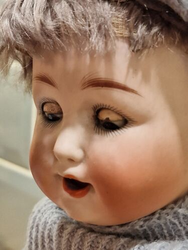 Schutzmeister & Quendt 1920 German Glass Eyes Crying Voice Box Bisque 201 Doll - Picture 5 of 23