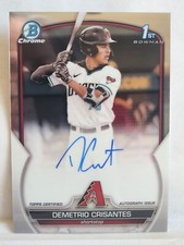 2023 Bowman Chrome Demetrio Crisantes auto CPA-DCS Diamondbacks