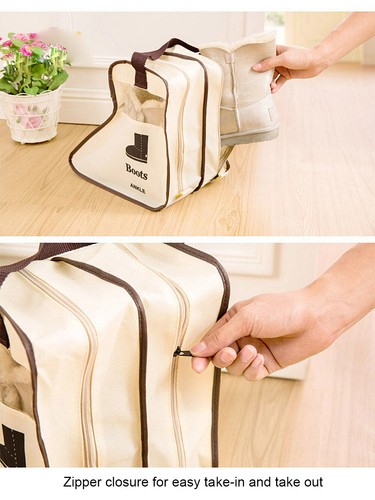 Paquete de 2 botas altas portátiles no tejidas a prueba de polvo bolsa de almacenamiento/protector estuche cubierta - Imagen 69 de 84