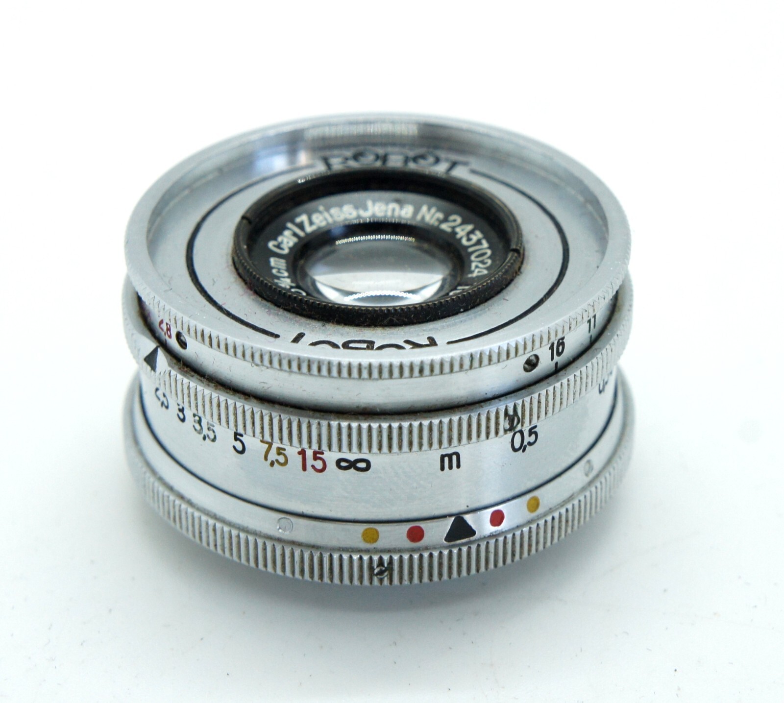 Rare Carl Zeiss Jena Tessar 37.5mm M25 Mount Lens for Robot Cameras