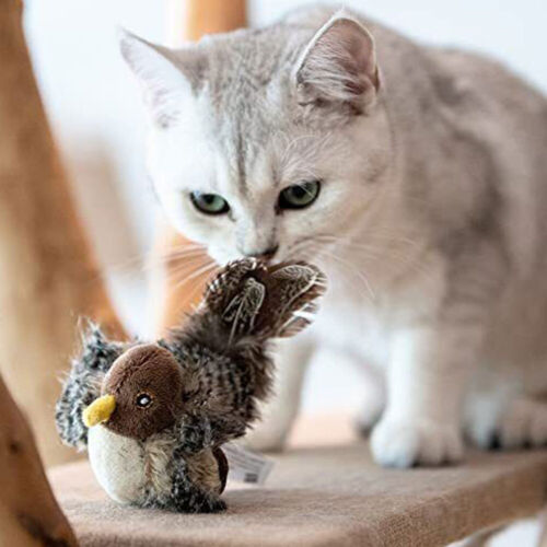 Cat Toys for Indoor Cats Interactive Cat Toy with Real Chirping Bird Toy DX - Picture 2 of 13