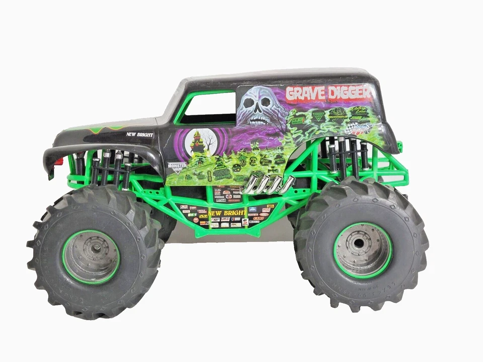 Nuevo camión de radio control Monster Jam Bright Grave Digger RC/sin control remoto sin probar Foto 2 de 4