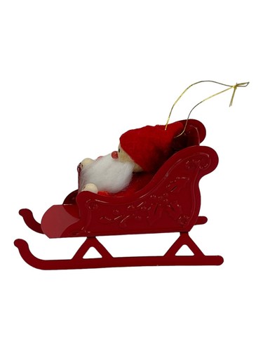 Colección de adornos de Avon Santa en trineo nuevo con caja - Imagen 3 de 9