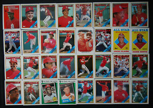 1988-Topps-St-Louis-Cardinals-Team-Set-of-40-Baseball-Cards-With-Traded