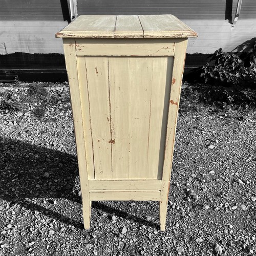 ANTIQUE FRENCH RUSTIC PAINTED TALL CUPBOARD c1900 - Picture 8 of 12