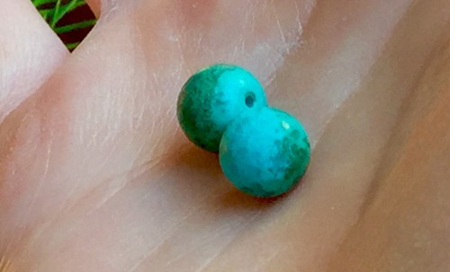 Rare Antique old ONE Turquoise bead for Necklace bracelet or for collection - Picture 7 of 11