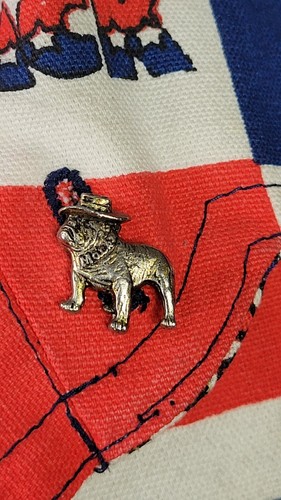 Mack Trucks 70's Shirt Vintage Salesman Exclusive Logo and Pin Red White Blue - Picture 21 of 24