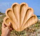 Beachly Bamboo Bombshell Catchall Tray - Seashell Trinket Dish - NEW!!