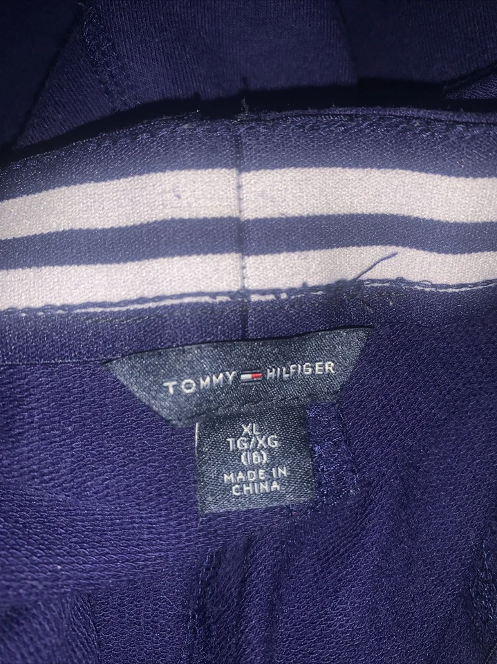 Pantalones de chándal Tommy Hilfiger con bolsillos con logo azul marino talla XL (16) para niña Foto 4 de 4