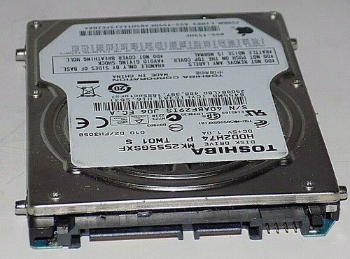 Apple 655-1550C , 250GB 5.4K RPM 2.5" SATA Hard Drive TOSHIBA MK2555GSXF - Picture 4 of 6
