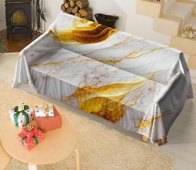 3D Golden Textur C152 Sofabezug Hochelastisch Lounge Schonbezug Schonbezug Couch