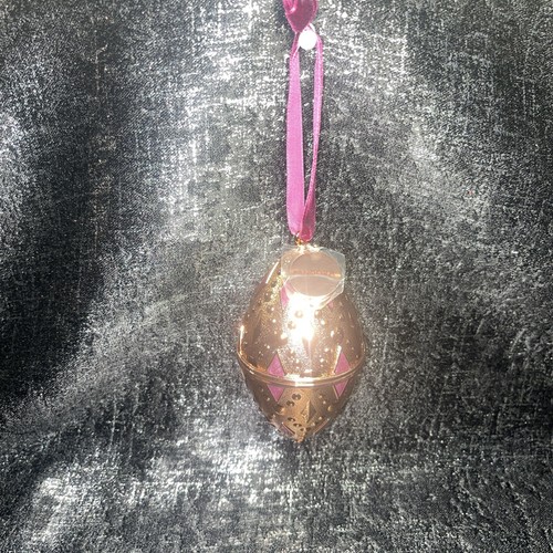 PANDORA Inverno 2020 Ornamento Decorativo EGG Oro Rosa Borgogna NO CHARM - Foto 2 di 5