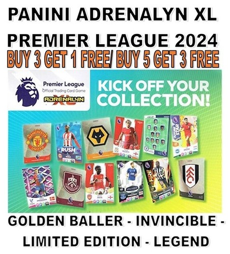 PANINI ADRENALYN XL PREMIER LEAGUE 2024 GOLDEN BALLER - LIMITED EDITION - LEGEND - Picture 1 of 38