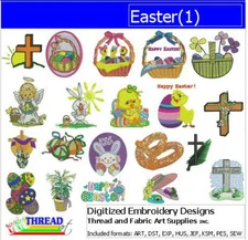 Embroidery Design Set - Easter(1) - 20 Designs - 9 Formats - USB Stick