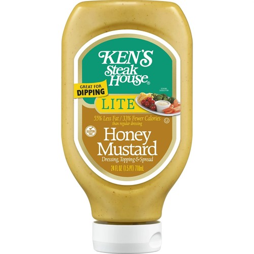 Ken's Steak House Lite Honey Mustard Salad Dressing, Dip (6 Pack) 24 fl oz each) - Picture 4 of 24