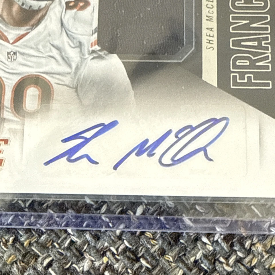 2014 Score Franchise Fabrics Shea McClellin AUTOGRAPH JERSEY Bears - Image 3 of 4