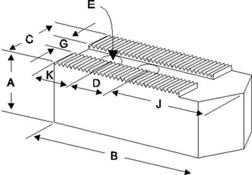 KT-5300P Steel Soft Jaws For a 5\