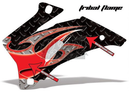 KIT GRÁFICO DE DECORACIÓN DE CARRERAS AMR CAN-AM SPYDER RT/RT-S KIT DE AJUSTE DE LLAMA TRIBAL B - Imagen 3 de 9