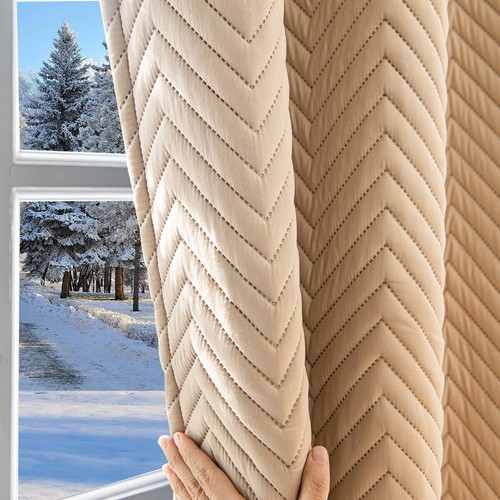 100%Blackout Drapes Window Quilted Heavy Duty Curtain Isolate Heat Sound Cold AU - Picture 11 of 27