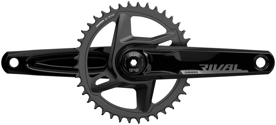 Широкий коленчатый вал SRAM Rival 1 AXS шириной 160 мм, 12-ступенчатый интерфейс шпинделя 40t DUB