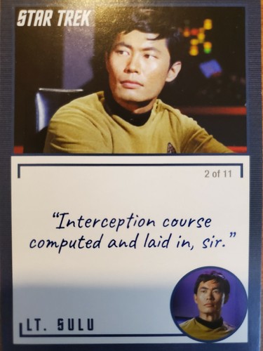 Rittenhouse Star Trek 2020 TOS archivos e inscripciones base (1-9) tarjeta seleccionada - Imagen 75 de 119