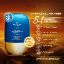 TRUEVE True Barrier Aqua Sunscreen Gel 30g SPF 50 PA++++ US Free Tax