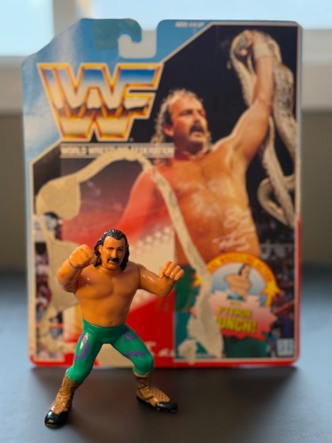 Vintage 1990 WWF Jake The Snake Roberts Action Fig...