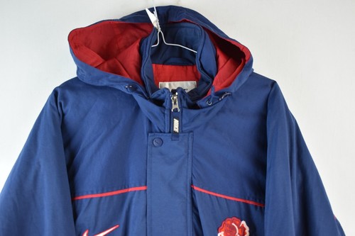 NIKE England Rugby Union 1998 Parka Jacket Taglia XL Cappotto Uomo Vintage - Foto 2 di 10