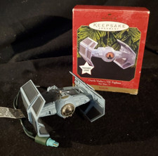 STAR WARS: Darth Vader TIE Fighter - 1999 Hallmark Light Ornament QXI7399