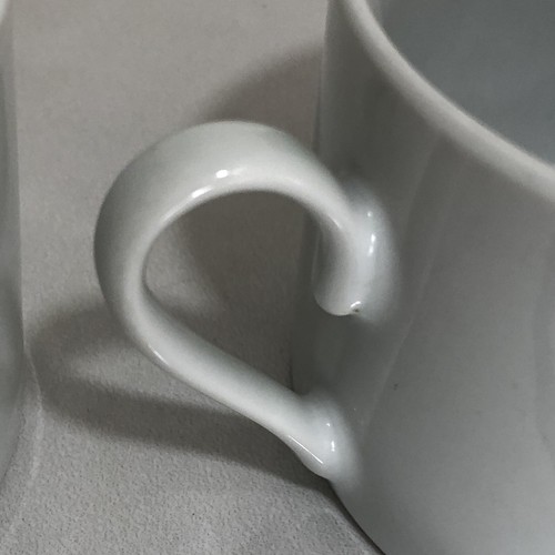 Juego de 4 tazas de café blancas taza básica té chocolate caliente - Imagen 6 de 9