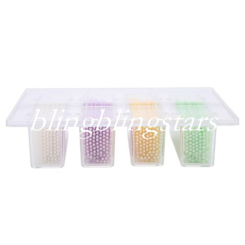 Micro aplicador dental desechable dispensador 4 colores + 400 piezas punta de algodón micro - Imagen 8 de 10