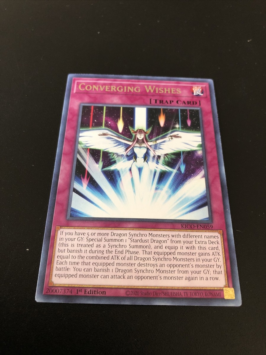 Yugioh! Converging Wishes - KICO-EN059 - Rare - 1st Edition Near