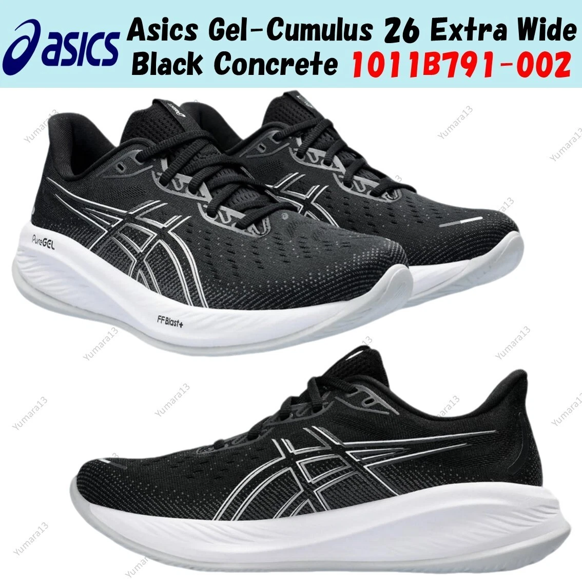 ASICS Gel Cumulus 26 Black Concrete for Sale | Authenticity  display picture 1